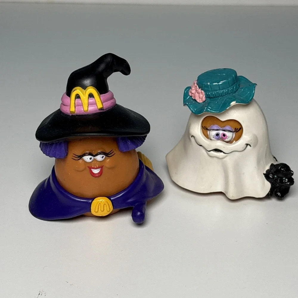 1992 McDonald's Halloween McNugget Buddies - Set of 4 Vintage Nugget Toys
